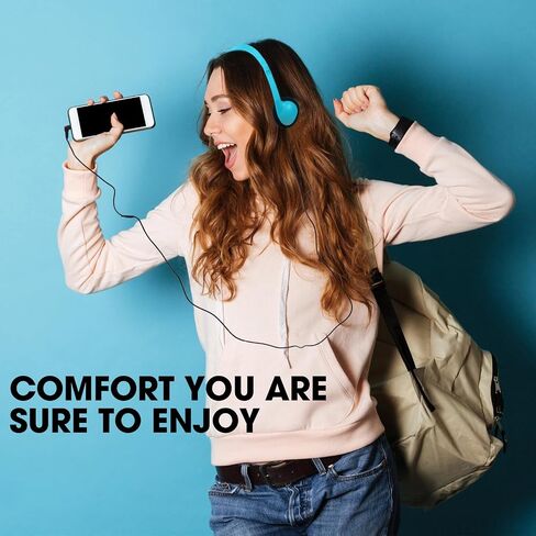 Konohan 30 Pack Headphones Bulk Headphone for School Classroom Student Wired Headphones Adjustable with 3.5 mm Jack for Adults (Black) in Saudi Arabia