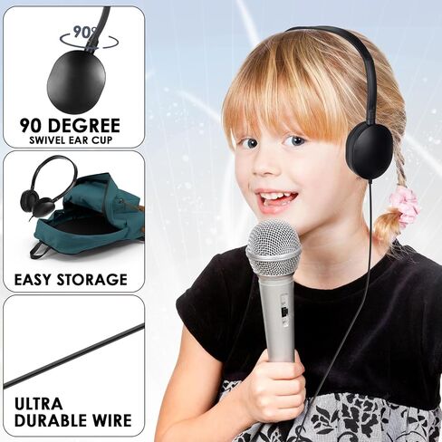 Kids Headphone Bulk 24 Pack for Classroom School,Wired On-Ear in Kuwait