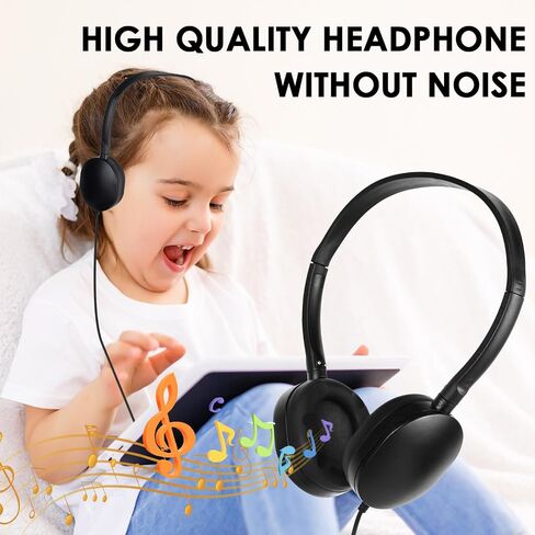 Kids Headphone Bulk 24 Pack for Classroom School,Wired On-Ear in Kuwait