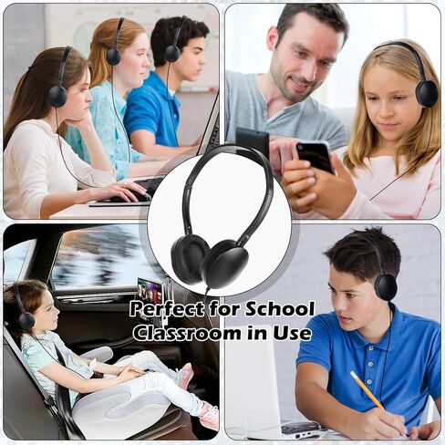 Kids Headphone Bulk 24 Pack for Classroom School,Wired On-Ear in Kuwait