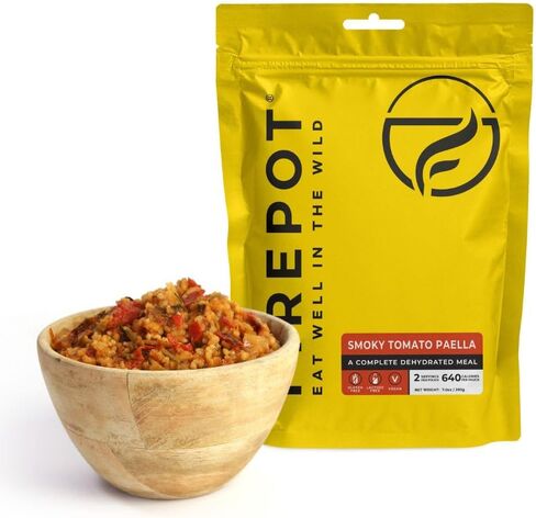 FIREPOT Smoky Tomato Paella - وجبات صحية للتخييم وحقيبة الظهر (حصتين) in Saudi Arabia
