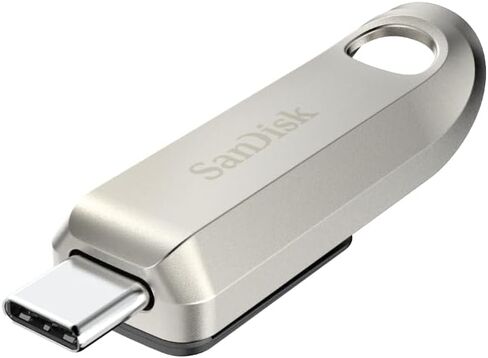 محرك أقراص فلاش SanDisk Ultra Luxe USB من النوع C سعة 256 جيجابايت - سرعة تصل إلى 400 ميجابايت/ثانية، USB 3.2 الجيل الأول، تصميم معدني ممتاز - SDCZ75-256G-G46 in Saudi Arabia