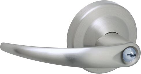 Schlage Commercial AL170OME619 AL Series قفل أسطواني من الدرجة 2، زخرفة دمية واحدة، تصميم رافعة أوميغا، لمسة نهائية من النيكل الساتان in Saudi Arabia