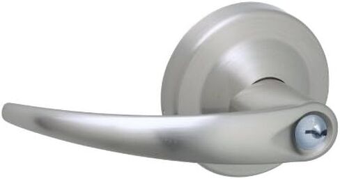 Schlage Commercial AL170OME619 AL Series قفل أسطواني من الدرجة 2، زخرفة دمية واحدة، تصميم رافعة أوميغا، لمسة نهائية من النيكل الساتان in Saudi Arabia