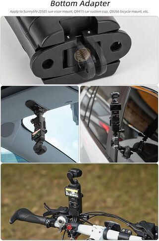 Camera Extension Adapter for DJI Osmo Pocket 3 ,Protective Cage Handle ,Foldable Dual Claw Hook Adapter, Mount Cage Bracket Adapter ,Tripod Mount Chest Neck Bracket for Osmo Pocket 3 Accessories in Saudi Arabia