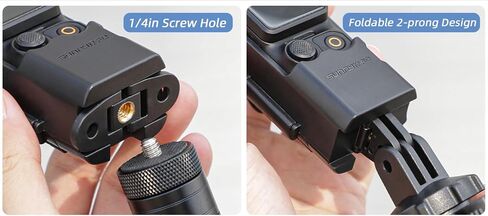 Camera Extension Adapter for DJI Osmo Pocket 3 ,Protective Cage Handle ,Foldable Dual Claw Hook Adapter, Mount Cage Bracket Adapter ,Tripod Mount Chest Neck Bracket for Osmo Pocket 3 Accessories in Saudi Arabia