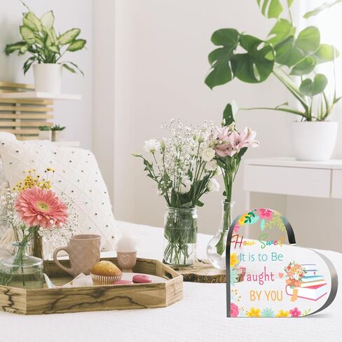 Best Teacher Birthday Gifts Acrylic Keepsake and Paperweight Gift for Teacher Graduation Gift Teacher Appreciation Gifts Thank You Gift How Sweet It Is To Be Taught By You in Kuwait