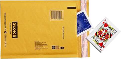 Scotch Bubble Mailer, 6 in x 9 in, Size #0, Kraft, 10/Pack (7913) in Saudi Arabia