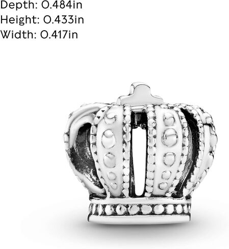 Pandora Regal Crown Charm Bracelet Charm Moments Bracelets - Stunning Women's Jewelry - Gift for Women in Your Life - Made with Sterling Silver, With Gift Box in Saudi Arabia