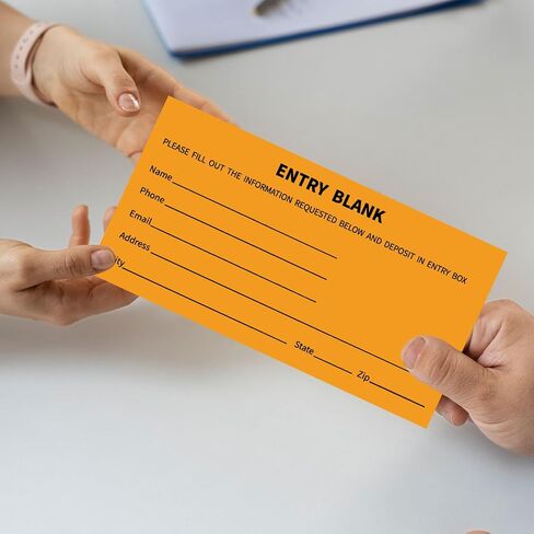 Whaline 2000 Sheets 8 Pads Blank Entry Forms Raffle Tickets Neon Colors Fundraising Items Ticket with Name Phone Address for Contests Prize Game School Events, 2.8 x 5.2 in in Saudi Arabia