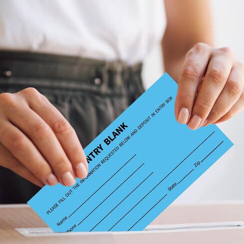 Whaline 2000 Sheets 8 Pads Blank Entry Forms Raffle Tickets Neon Colors Fundraising Items Ticket with Name Phone Address for Contests Prize Game School Events, 2.8 x 5.2 in in Saudi Arabia