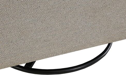 Madison Park Swivel Glider Chair for Living Room, High Back Bedroom Lounge Foam Seat Cushion Upholstered, Nursery Furniture, Metal Base, Fully Assembled, 29.5" W x 30.25" D x 34.5" H, Tan in Kuwait