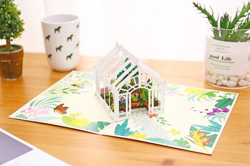 Liif Greenhouse Mothers Day Card, 3D Pop Up Birthday Card for Her, Mom, Wife, Women, Sister in Saudi Arabia