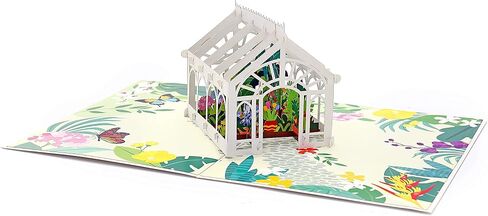 Liif Greenhouse Mothers Day Card, 3D Pop Up Birthday Card for Her, Mom, Wife, Women, Sister in Saudi Arabia