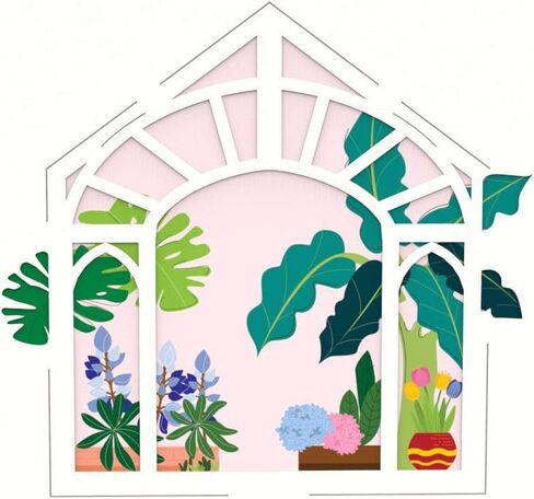 Liif Greenhouse Mothers Day Card, 3D Pop Up Birthday Card for Her, Mom, Wife, Women, Sister in Saudi Arabia