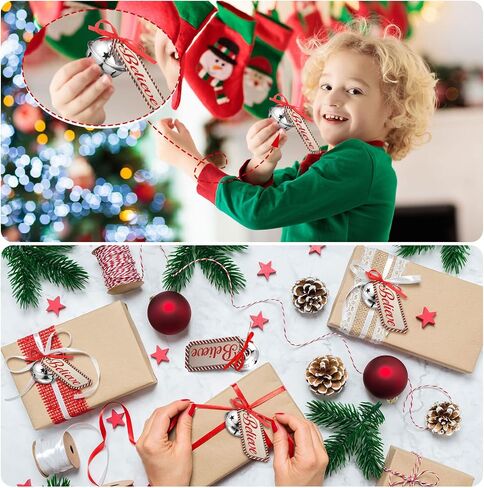 1.6 Inch Christmas Believe Bell Ornament Sleigh Bells with Christmas Believe Ticket Ribbon Train Ticket Silver Christmas Tree Bell for Xmas Gift Tree (24 Set) in Saudi Arabia
