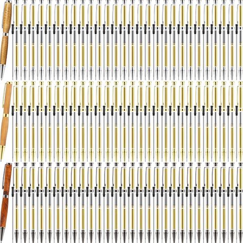 Lothee 84 Pcs 7mm Pen Making Kits for Woodturning Slimline Pen Bulk Twist Pen Kit with Refill Lathe Turning Supplies for Making Pen Office Classroom DIY Friend Teacher Student Gift (Classic Color) in Kuwait