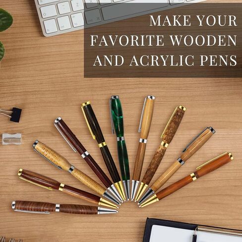 Lothee 84 Pcs 7mm Pen Making Kits for Woodturning Slimline Pen Bulk Twist Pen Kit with Refill Lathe Turning Supplies for Making Pen Office Classroom DIY Friend Teacher Student Gift (Classic Color) in Kuwait