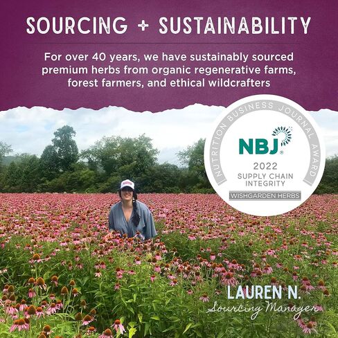 WishGarden Herbs دعم الغثيان الصباحي - مكمل دعم غثيان الصباح العشبي الطبيعي بالكامل مع أوراق النعناع والهيل، دعم الأشهر الثلاثة الأولى للنساء الحوامل، 2 أونصة in Kuwait