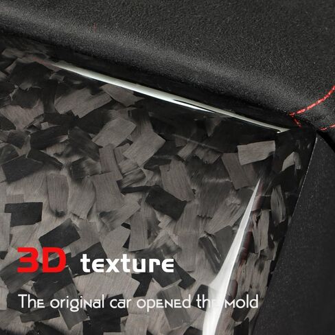 Real Carbon Fiber Center Console Armrest Rear Cover Trim Fit for 11th Gen Civic Type r FL5 Typer Center Armrest Rear Kick Protection Cover Gloss Matte Interior Accessories (Bright Black) in Saudi Arabia