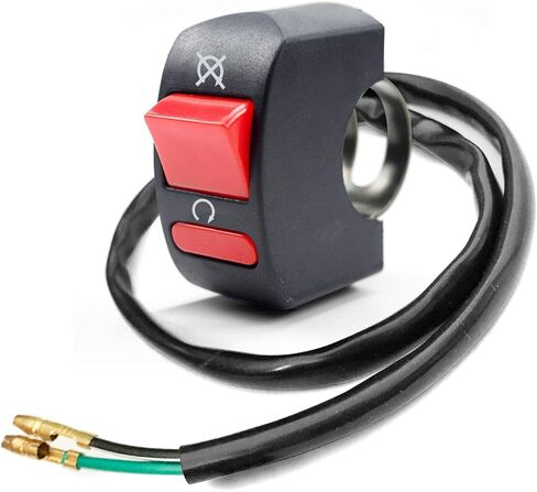 Kill Switch On Off Button for ATV Motorcycle Scooter Go Kart Engine Off Road Dirt Bike Mini Bikes 7/8'' 22mm Handle Bar Parts in Saudi Arabia