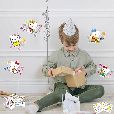 Make a Face Stickers for Kids DIY Japanese Cartoon Stickers 16 Sheets Anime Stickers for Girls Children Birthday Party Favors Exchange Gifts (Manga) in Saudi Arabia