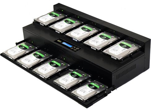 ناسخ القرص الصلب EZ Dupe من 1 إلى 9 مسطح SATA - HD Cyclone 300 منصة مفتوحة 3.5 بوصة 2.5 بوصة HDD/SSD ناسخة وممحاة DOD (18 جيجابايت/الدقيقة) in Kuwait