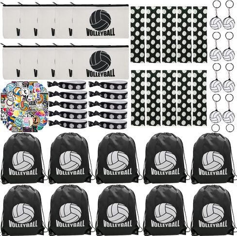 100 قطعة من هدايا الكرة الطائرة من Aikelai للفتيات المراهقات وحفلات الكرة الطائرة هدية لفريق الكرة الطائرة، وإكسسوارات الكرة الطائرة للشباب والنساء البالغات in Kuwait