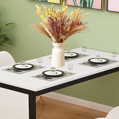 Pampas Grass 7 Various Boho Wedding Home Table Fall Decor Dried Flowers Arrangements White & Natural Dried Pampas Grass, Reed Grass, Bunny Tails Grass(40cm A) in Saudi Arabia