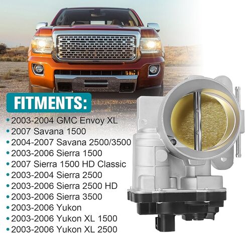 جسم خانق إلكتروني، متوافق مع تشيفي، سافانا، سوبربان، تاهو، إنفوي، سييرا، يوكون - استبدال 12679525، S20006 in Kuwait