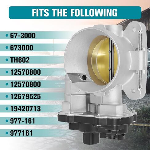 جسم خانق إلكتروني، متوافق مع تشيفي، سافانا، سوبربان، تاهو، إنفوي، سييرا، يوكون - استبدال 12679525، S20006 in Kuwait
