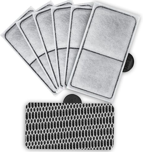 Sovhev 6 Pack Filter Cartridge for Top Fin EF-S Element and BF5 Bettaflo Cartridge Filters and Desktop Aquariums Fish Tank Replacement Cartridges for Water Filtration in Saudi Arabia