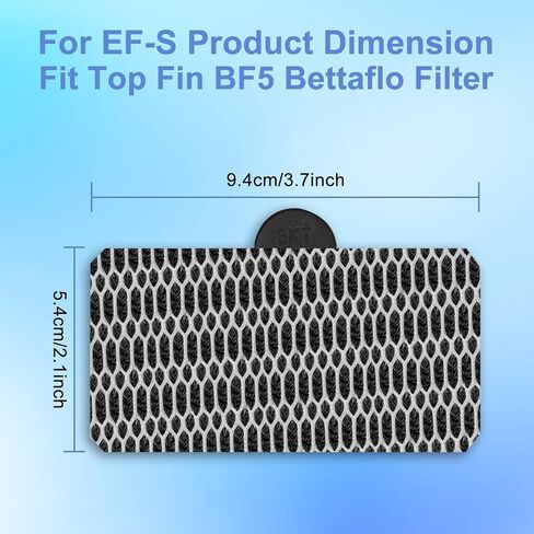 Sovhev 6 Pack Filter Cartridge for Top Fin EF-S Element and BF5 Bettaflo Cartridge Filters and Desktop Aquariums Fish Tank Replacement Cartridges for Water Filtration in Saudi Arabia