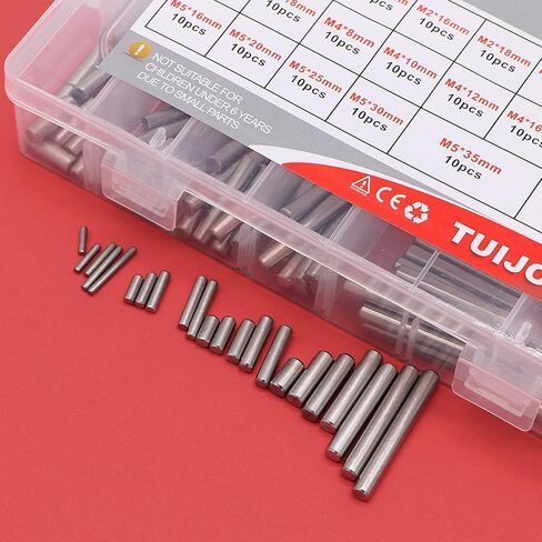 220 قطعة وتد دبوس 304 الفولاذ المقاوم للصدأ أسطواني الجرف دعم الوتد دبوس قضيب ربط عناصر مجموعة متنوعة - 22 نوعا M2 M3 M4 M5 in Kuwait