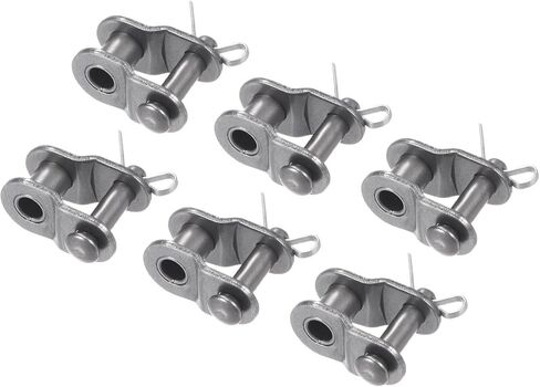 Kozelo 6pcs #25 Chain Offset Half Link Roller - [1/4 Inch Pitch] Carbon Steel Split Links for Machines Equipment 04C Chain Use | 2.31mm Pin in Saudi Arabia