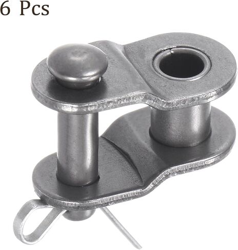 Kozelo 6pcs #25 Chain Offset Half Link Roller - [1/4 Inch Pitch] Carbon Steel Split Links for Machines Equipment 04C Chain Use | 2.31mm Pin in Saudi Arabia