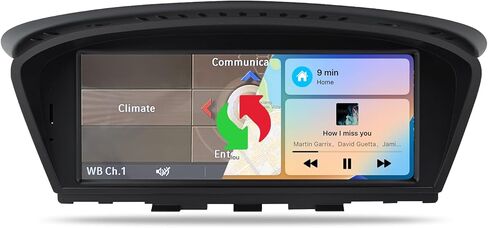 8.8 Inch Touch Screen for BMW 3/5 Series E60 E61 E63 E64 E90 E91 E92 E93 2005-2008 CCC System Upgrade CarPlay Andriod Auto Car Multimedias Player Original Stereo Radio iDrive Amplifer Retained Unit in Saudi Arabia