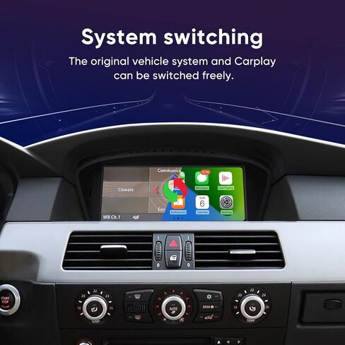 8.8 Inch Touch Screen for BMW 3/5 Series E60 E61 E63 E64 E90 E91 E92 E93 2005-2008 CCC System Upgrade CarPlay Andriod Auto Car Multimedias Player Original Stereo Radio iDrive Amplifer Retained Unit in Saudi Arabia