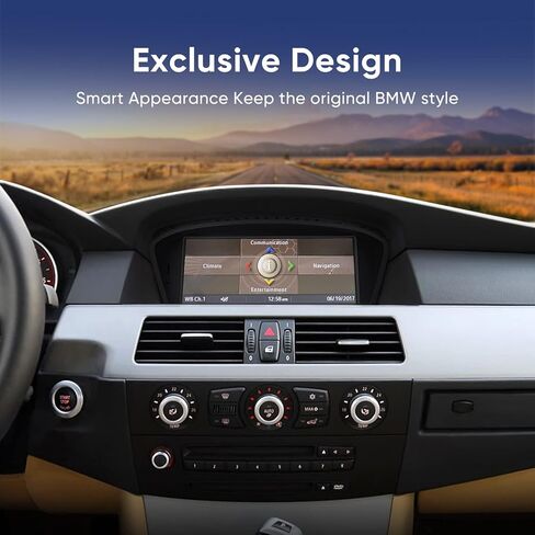 8.8 Inch Touch Screen for BMW 3/5 Series E60 E61 E63 E64 E90 E91 E92 E93 2005-2008 CCC System Upgrade CarPlay Andriod Auto Car Multimedias Player Original Stereo Radio iDrive Amplifer Retained Unit in Saudi Arabia