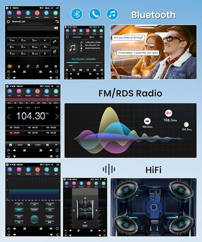 【2G+64G】 لسيارة Toyota Prado Lexus GX470 2002-2009 Android Car Radio Stereo، Wireless Carplay Android Auto 9.7 بوصة شاشة لمس بلوتوث مستقبل صوت السيارة يدعم GPS WiFi كاميرا احتياطية FM/RDS HiFi SWC in Saudi Arabia