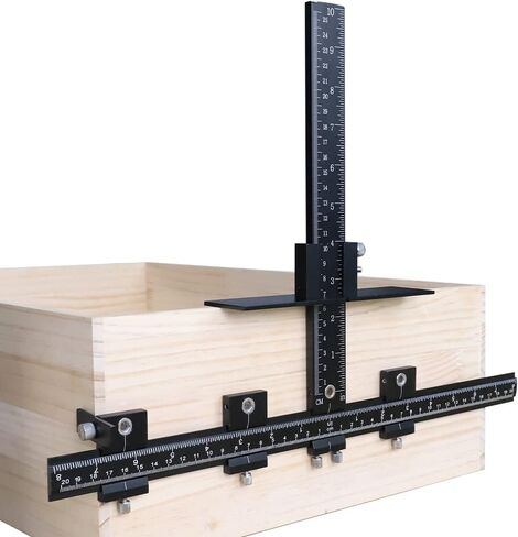 Goodcrafter Cabinet Hardware Jig جميع سبائك الألومنيوم، أداة قالب أجهزة الخزانة، مقبض الخزانة للمقابض والسحب، دليل الحفر كم درج سحب أداة الرقصة لسحب مقابض الخزانة in Kuwait