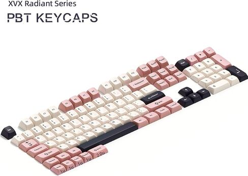 PBT Japanese Keycaps - Ocean Custom , 123 Keys XVX Profile Keycaps Full Set, for Cherry Gateron MX Switches Mechanical Keyboard (Purple) in Saudi Arabia