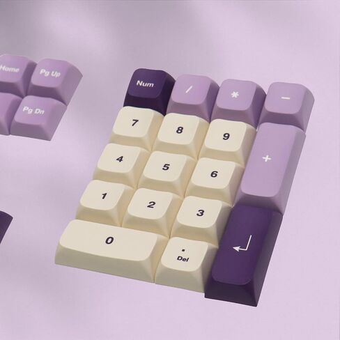 PBT Japanese Keycaps - Ocean Custom , 123 Keys XVX Profile Keycaps Full Set, for Cherry Gateron MX Switches Mechanical Keyboard (Purple) in Saudi Arabia
