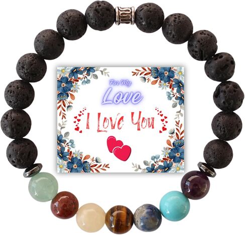 هدايا حفيدة بيراوس من الجدة والجدة | 7 شقرا سوار الحجر الطبيعي | أساور الخرزة للمراهقين | مجوهرات البنات الصغيرات | هدايا للفتيات المراهقات | هدايا المعمودية للفتاة | هدايا عيد الميلاد in Kuwait