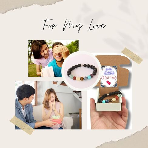 هدايا حفيدة بيراوس من الجدة والجدة | 7 شقرا سوار الحجر الطبيعي | أساور الخرزة للمراهقين | مجوهرات البنات الصغيرات | هدايا للفتيات المراهقات | هدايا المعمودية للفتاة | هدايا عيد الميلاد in Kuwait