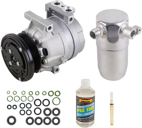 AC Compressor & A/C Kit For Pontiac Grand Am Olds Alero & Chevy Malibu V6 - Includes Drier, Expansion, Oil & Seals - BuyAutoParts 60-80377RK New in Saudi Arabia