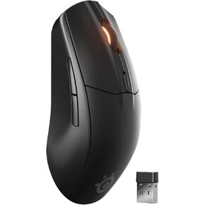 SteelSeries Rival 3 Wireless Gen 2 Gaming Mouse — 2.4GHz and Bluetooth — 18000 DPI TrueMove Air Optical Sensor — 60 Million Click Durability — Light-Weight — 100% PTFE Feet — Black (Renewed) in Kuwait
