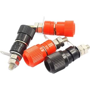 5 قطعة كتل طرفية JS-910B 4 مللي متر مكبر للصوت موصل طرفي ملزم آخر جبل الموز (أحمر-M) in Kuwait