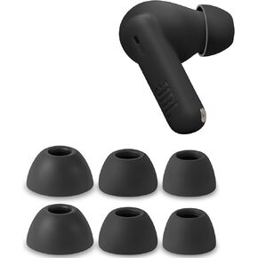 Geiomoo Silicone Ear Tips for JBL Vibe Beam 2, JBL Vibe Beam, Replacement Eartips Earbuds Earpads (White, L/M/S) in Kuwait