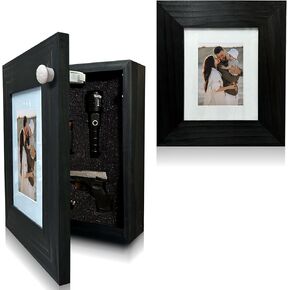 Bellewood Designs Hidden Gun Safe Picture Frame - Handcrafted Gun Concealment Furniture - Quick Access Picture Frame Safe with Magnetic Lock for Discreet & Secure Gun Storage in Kuwait